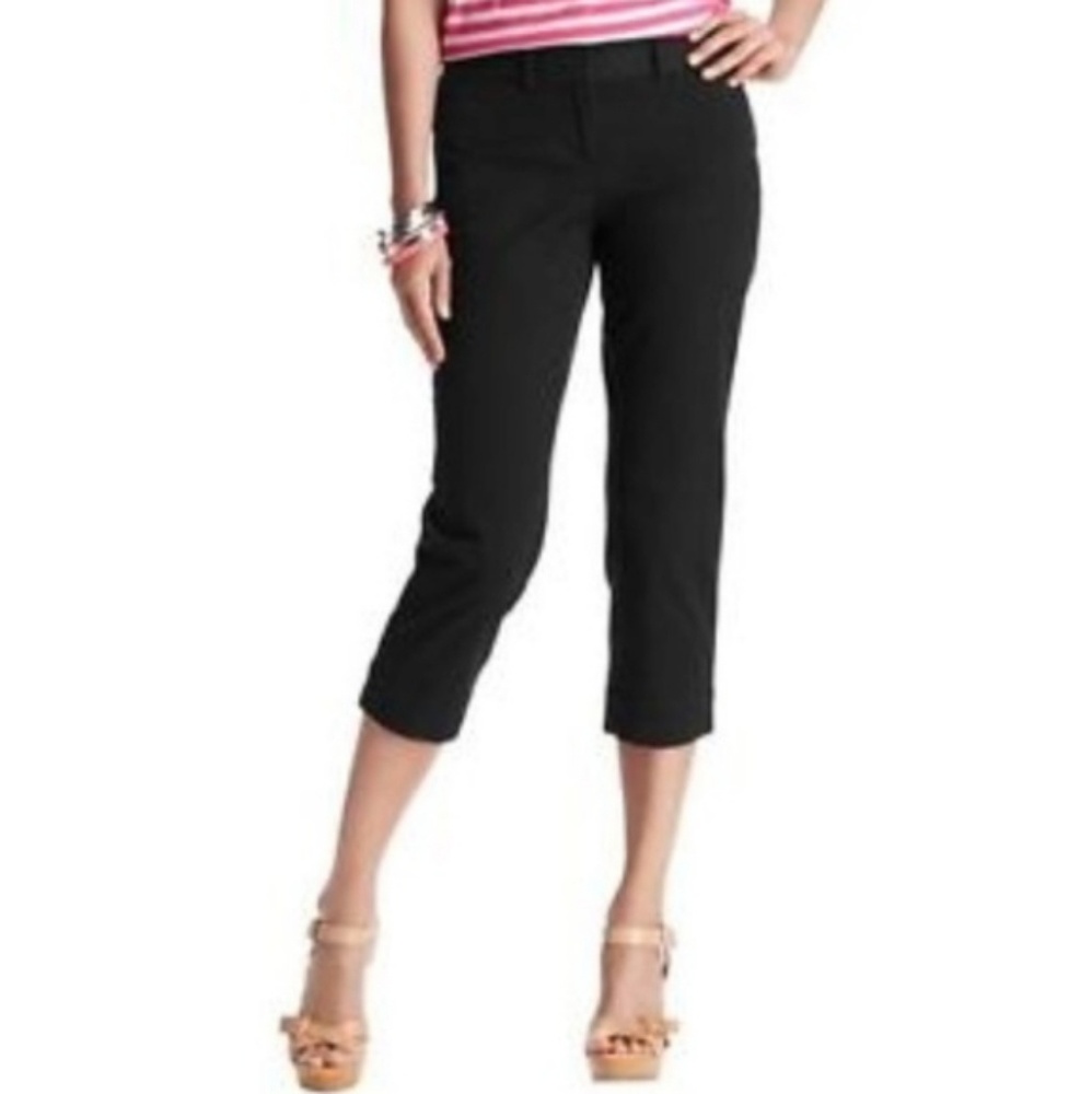 Ann Taylor Loft Black Capris Pants